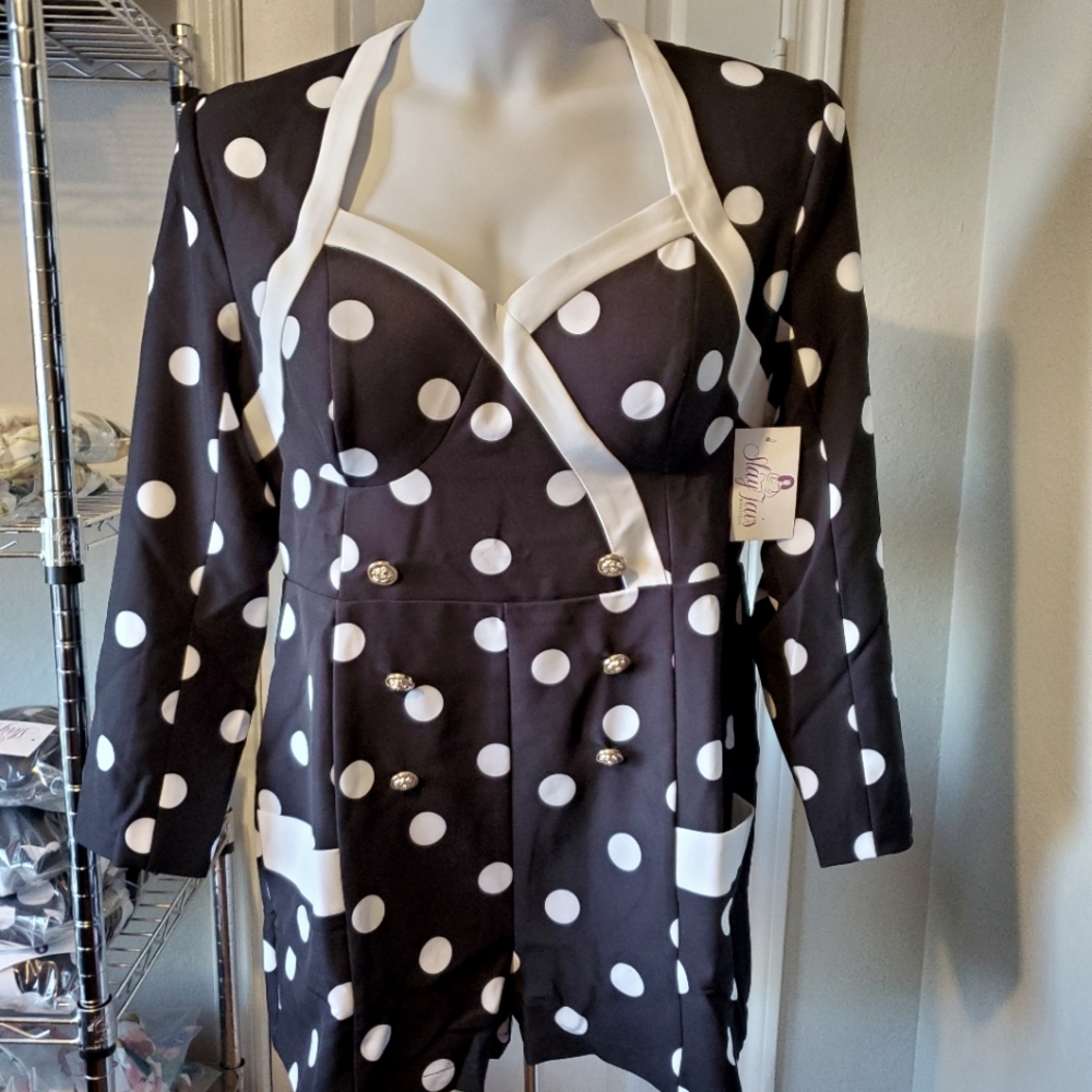 L'ATISTE Polka-dot Romper